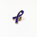 Domestic Violence Awareness Metal Lapel Pins Hard Enamel Purple Ribbon Lapel Pins